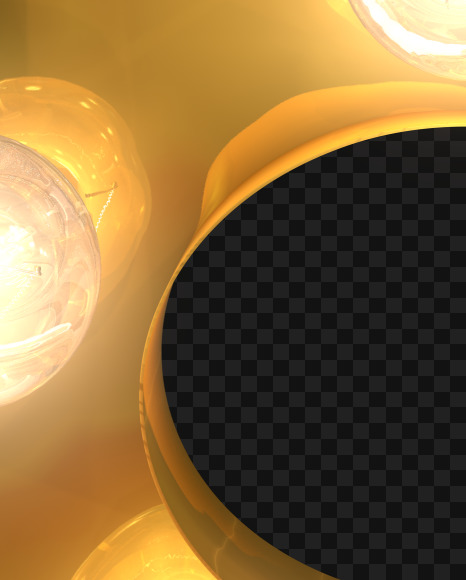 8 lights on from Burlesque light bulb letters on Yellow Images Creative Fonts - S52518