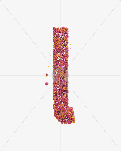 l lowercase from Sticky Balls on Yellow Images Creative Fonts - S52588