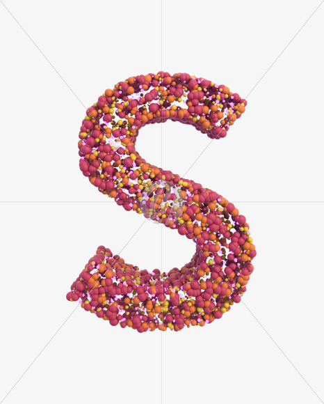 s lowercase from Sticky Balls on Yellow Images Creative Fonts - S52602