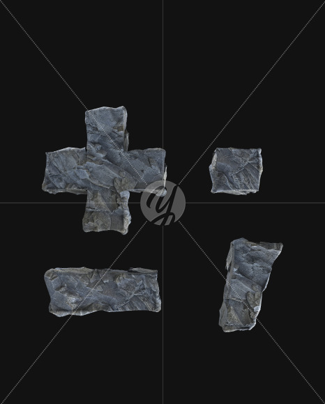 Symbol from Rock Font on Yellow Images Creative Fonts - S52824