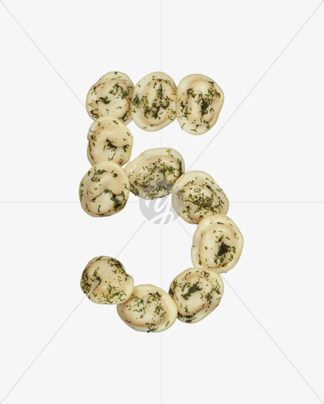 5 from Dumplings with Fennel font on Yellow Images Creative Fonts - S52965