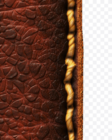 Letter L from Leather font on Yellow Images Creative Fonts - S52991