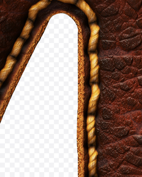 Letter M from Leather font on Yellow Images Creative Fonts - S52992