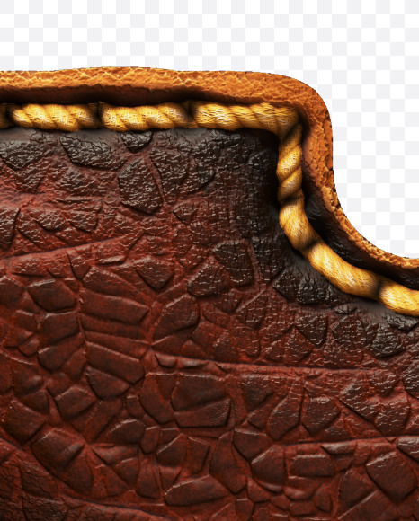 3 from Leather font on Yellow Images Creative Fonts - S53008