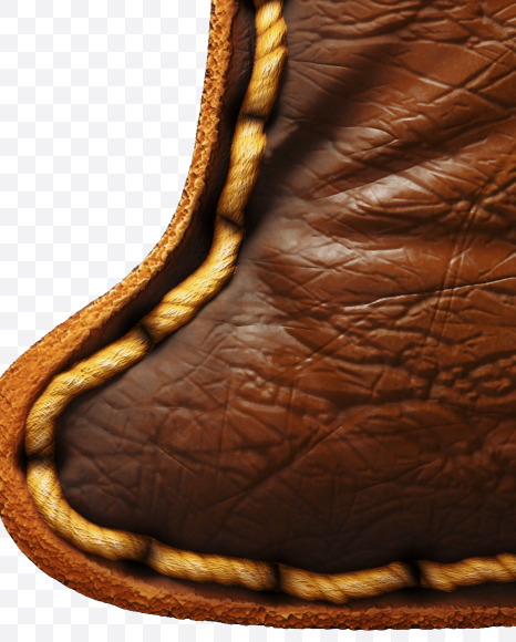 Letter M from Leather font on Yellow Images Creative Fonts - S53057