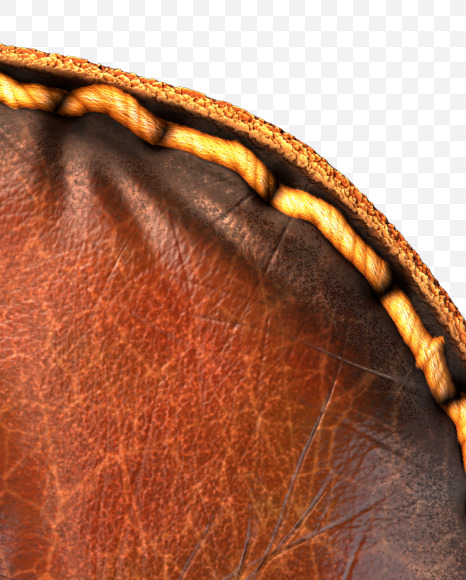 Letter R from Leather font on Yellow Images Creative Fonts - S53127