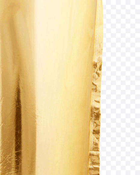 Letter U from Golden Helium Balloon font on Yellow Images Creative Fonts - S53718