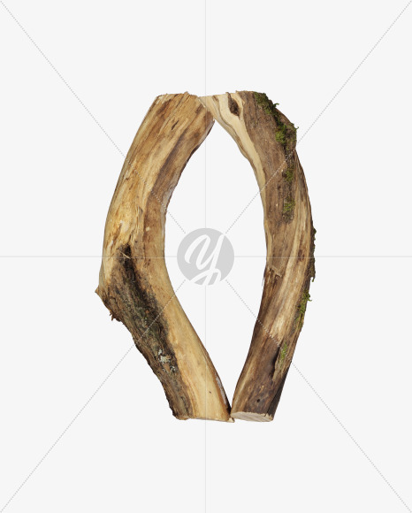 Letter O from Dry Twig font on Yellow Images Creative Fonts - S53926