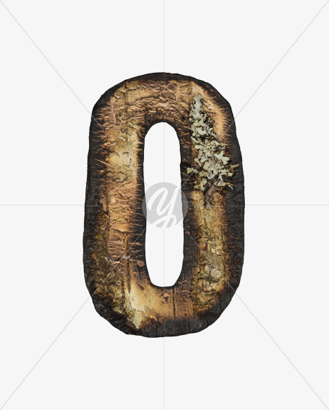 0 from Burned Bark font on Yellow Images Creative Fonts - S53993