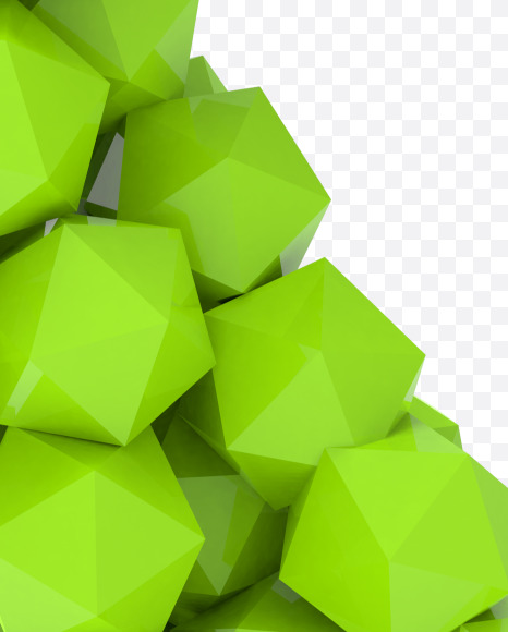 Letter K from Platonic font (Lime and Grey) on Yellow Images Creative Fonts - S54207