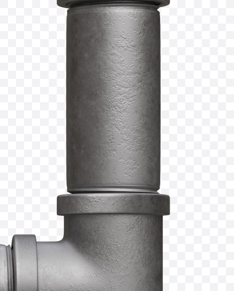 Pipe number 3 from Pipe Alphabet on Yellow Images Creative Fonts - S54639
