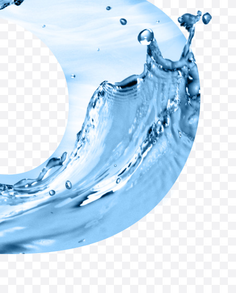 3 from Water font on Yellow Images Creative Fonts - S54657