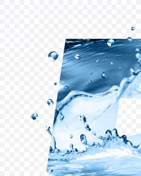 5 from Water font on Yellow Images Creative Fonts - S54659