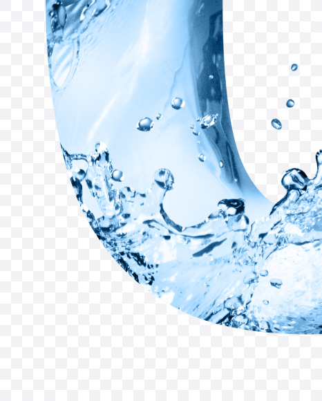 0 from Water font on Yellow Images Creative Fonts - S54654