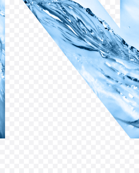 Letter N from Water font on Yellow Images Creative Fonts - S54677