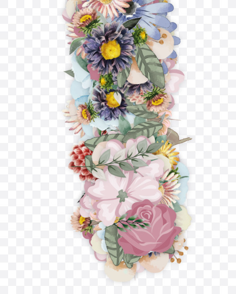 Letter I from Spring Font on Yellow Images Creative Fonts - S55018