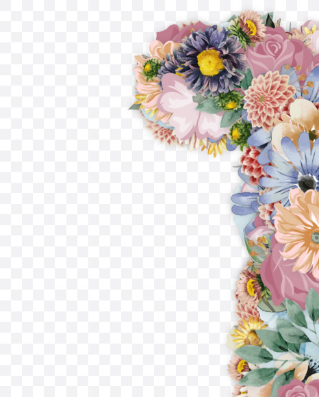 Letter T from Spring Font on Yellow Images Creative Fonts - S55029