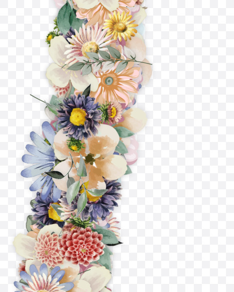 Letter U from Spring Font on Yellow Images Creative Fonts - S55030