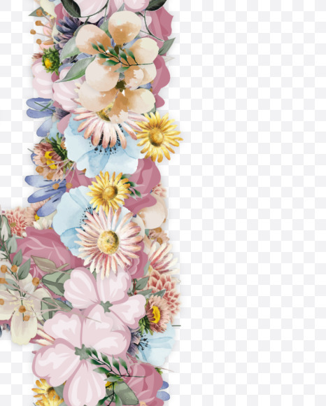 Letter H from Spring Font on Yellow Images Creative Fonts - S55017