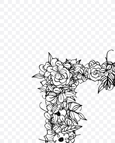 D 3 from Natural Doodles on Yellow Images Creative Fonts - S55266