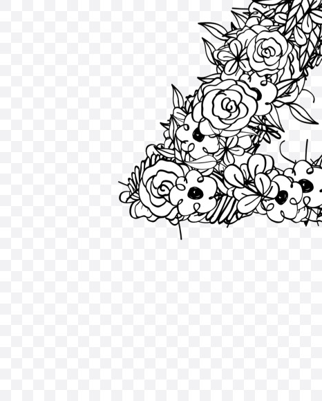 Z 3 from Natural Doodles on Yellow Images Creative Fonts - S55332