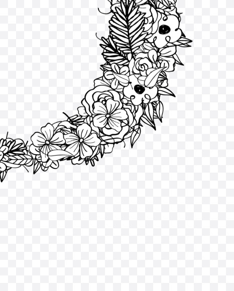 O 2 from Natural Doodles on Yellow Images Creative Fonts - S55298