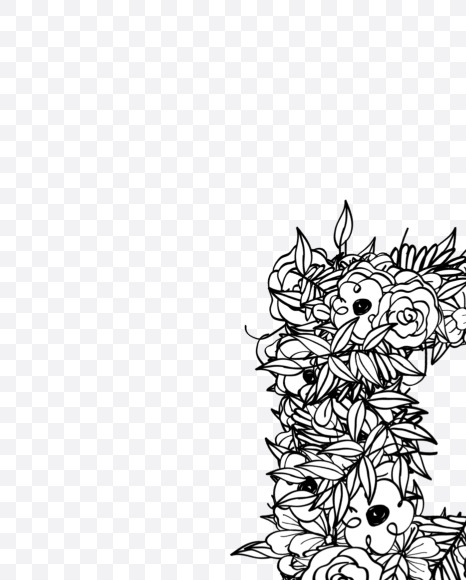 F 2 from Natural Doodles on Yellow Images Creative Fonts - S55271