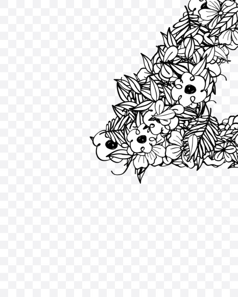 Z 2 from Natural Doodles on Yellow Images Creative Fonts - S55331