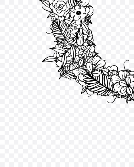 U 1 from Natural Doodles on Yellow Images Creative Fonts - S55315