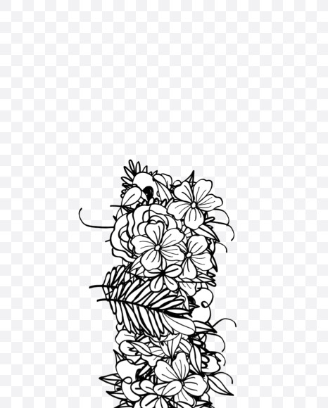 I 2 from Natural Doodles on Yellow Images Creative Fonts - S55280