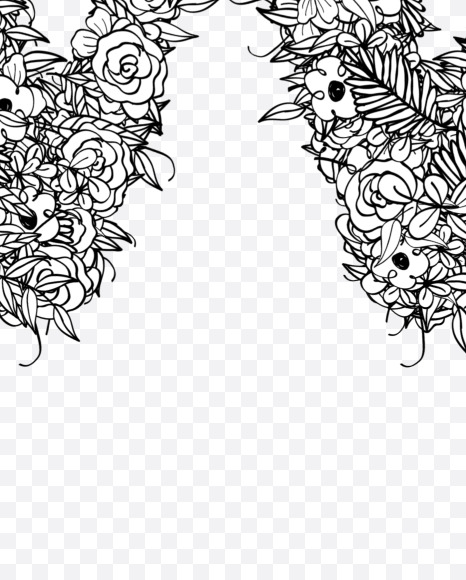 W 3 from Natural Doodles on Yellow Images Creative Fonts - S55323