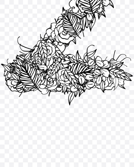 2 v3 from Natural Doodles on Yellow Images Creative Fonts - S55341