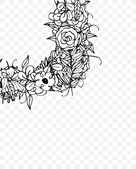 G 2 from Natural Doodles on Yellow Images Creative Fonts - S55274