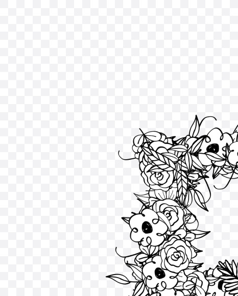 B 2 from Natural Doodles on Yellow Images Creative Fonts - S55259