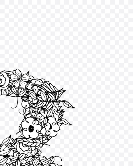 8 v2 from Natural Doodles on Yellow Images Creative Fonts - S55358