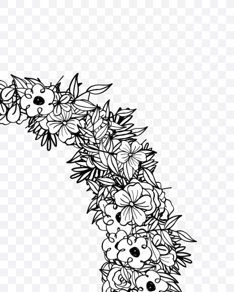 Q 2 from Natural Doodles on Yellow Images Creative Fonts - S55304