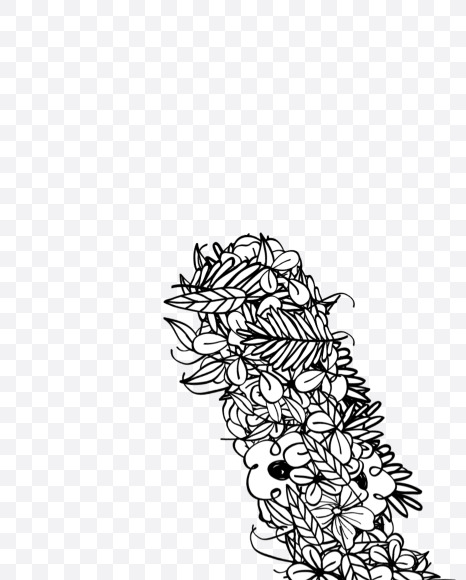 V 2 from Natural Doodles on Yellow Images Creative Fonts - S55319