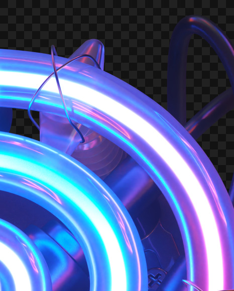 8 from Ultra Neon font on Yellow Images Creative Fonts - S55871