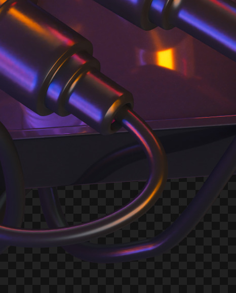 4 from Ultra Neon font on Yellow Images Creative Fonts - S55867