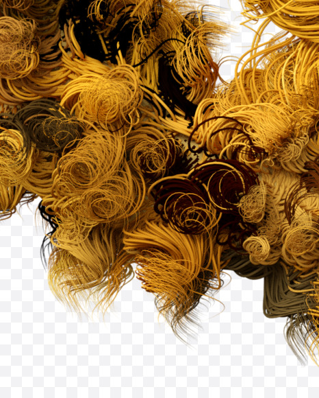 Letter Q from Autumn Fur font on Yellow Images Creative Fonts - S56029
