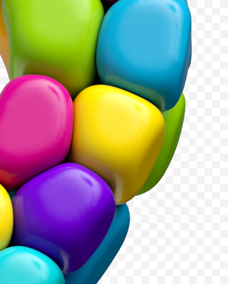 ? from Colored Balls Font on Yellow Images Creative Fonts - S56368