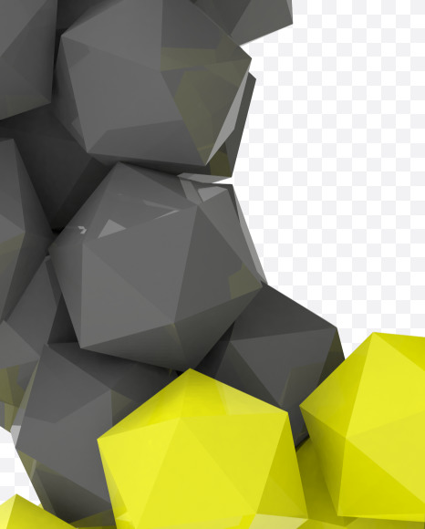 8 from Platonic font (Yellow and Grey) on Yellow Images Creative Fonts - S56538