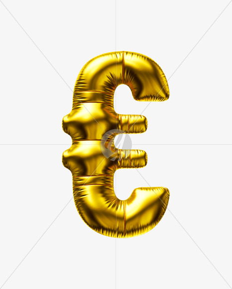 euro from Golden Party Balloon font on Yellow Images Creative Fonts - S56713