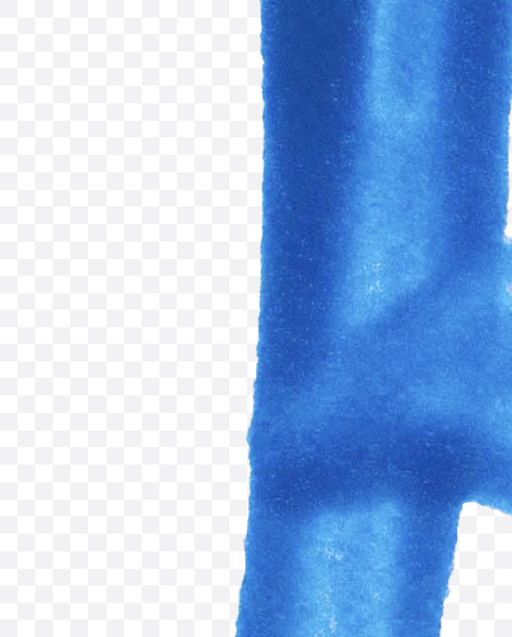 Letter K from BLUE PAINT FONT on Yellow Images Creative Fonts - S81272