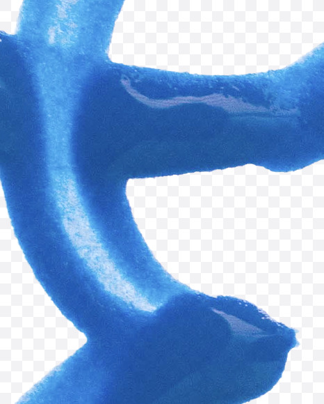 Letter E from BLUE PAINT FONT on Yellow Images Creative Fonts - S81266