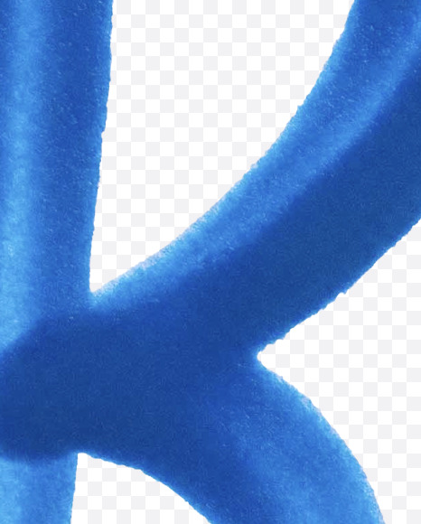 Letter R from BLUE PAINT FONT on Yellow Images Creative Fonts - S81279