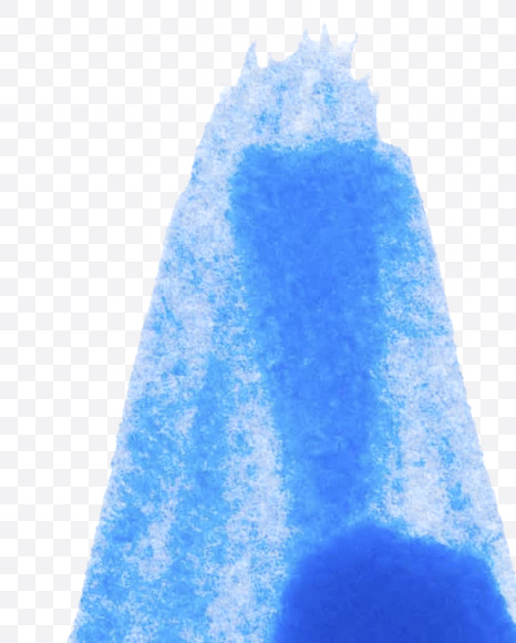 Letter A from BLUE PAINT FONT on Yellow Images Creative Fonts - S81262