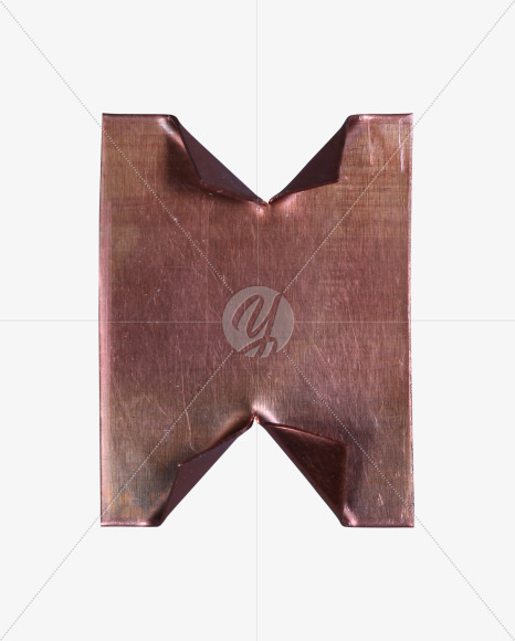 Letter h from Copper Font on Yellow Images Creative Fonts - S57102