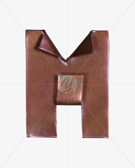 Letter m from Copper Font on Yellow Images Creative Fonts - S57107