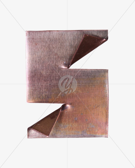 Letter s from Copper Font on Yellow Images Creative Fonts - S57113